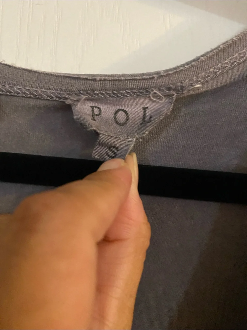 POL Gray Scoop Neck Top - Picture 2 of 6